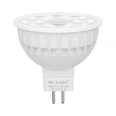 Светодиодная лампочка MiLight MR16 4Вт ССT + RGB 12 V