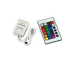 RGB контролер VENOM IR пульт на 24 кнопки 6A 72W 12V (LDC-IR-6A-24) фото