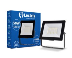 Світлодіодний прожектор LECTRIS 50W 4300Лм 6500K 185-265V IP65 1-LC-3004 фото