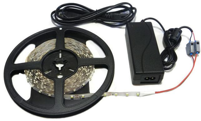 Світлодіодний комплект одноколірний (стрічка SMD3528 60LED IP20, 5 метрів) фото