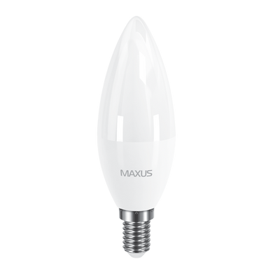 Світлодіодна лампа Maxus C37 CL-F 8W E14 фото