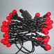 Світлодіодна гірлянда Venom "Кульки" 40LED Червоний, чорний дріт (LS-CONE-40LED-BC-R)