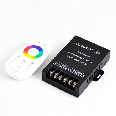 RGB-контролер Venom сенсорний White 2.4G (FULL touch controller, 30А)Радіо фото