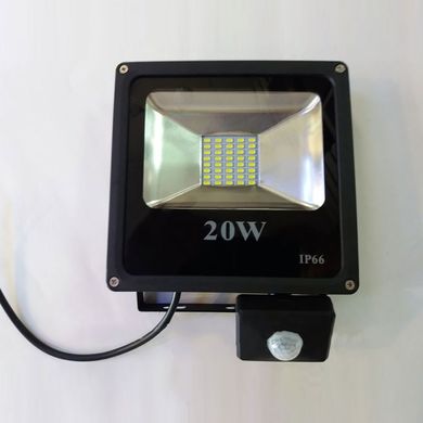 Світлодіодний прожектор SMD 20Вт 4000К з датчиком руху фото