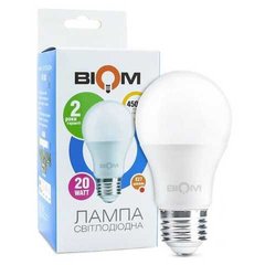 Світлодіодна лампа Biom BT-520 A80 20W E27 4500К фото