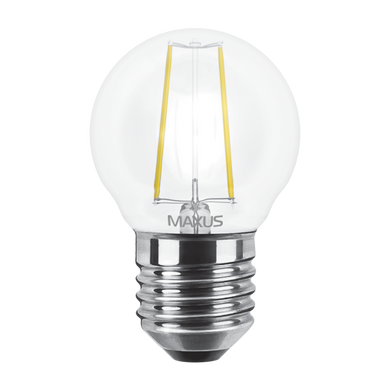 Світлодіодна лампа Maxus Led G45 E27 4W (filament) фото