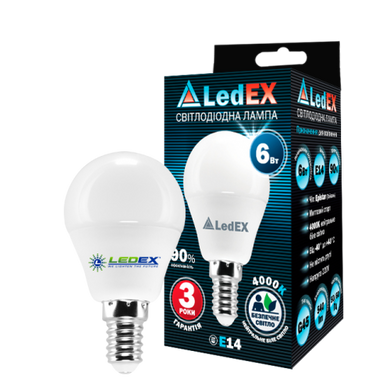 Світлодіодна лампа Ledex E14 6W (100143) фото