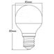 Светодиодная лампа Ledex E14 6W (100143)
