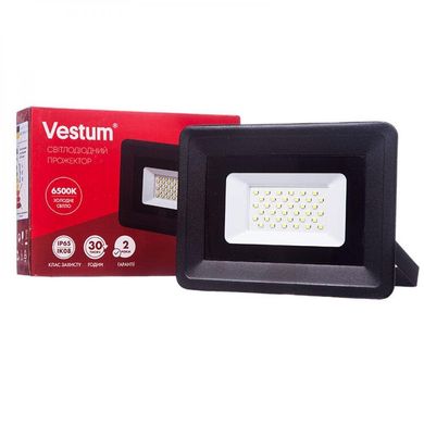 Прожектор LED Vestum 30W 2600Лм 6500K 220V IP65 (1-VS-3003) фото