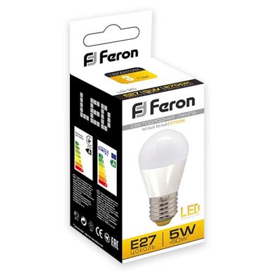 Світлодіодна лампа Feron G45 LB-95 5W E27 (25557) фото