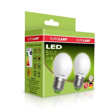 Промо-набір світлодіодна лампа Eurolamp ЕКО G45 5W E27 фото
