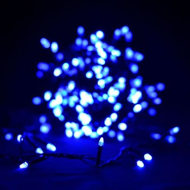 Светодиодная гирлянда Venom "Проводная" свеча 500LED Синий, черный шнур (LS-500W-2), Синий