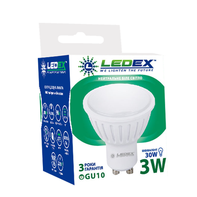 Світлодіодна лампа Ledex GU10 3W (100241) фото