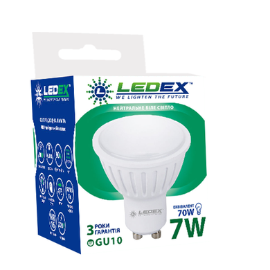 Світлодіодна лампа Ledex GU10 7W (100243) фото