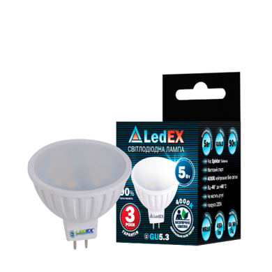 Світлодіодна лампа Ledex GU5.3 5W (100138) фото