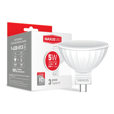 Світлодіодна лампа Maxus MR16 5W GU5.3 фото