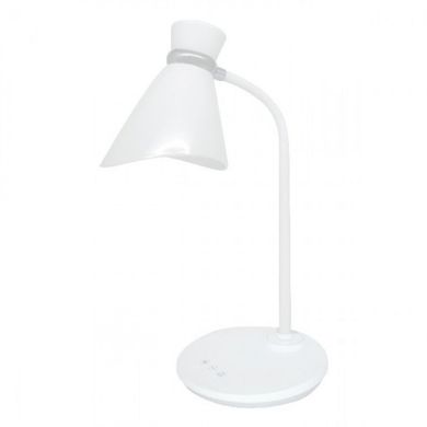 Світлодіодна настольна лампа HOROZ ELECTRIC "LIVA" 6W біла фото