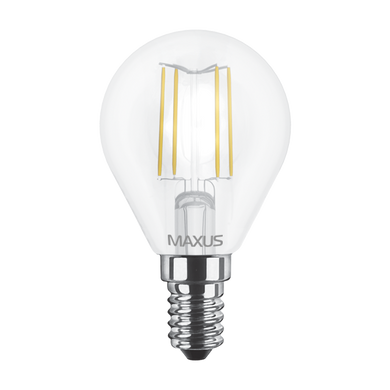 Світлодіодна лампа Maxus Led G45 Е27 4W (filament) фото