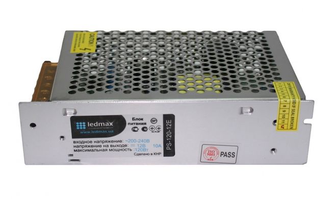 Блок питания Ledmax Негерметичный 120W (E) 12V (IP20,10A) Standart фото