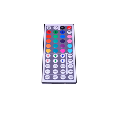 RGB контролер VENOM IR пульт на 44 кнопки (aluminium), 12A 144W 12V (LDC-IR-12A-44) фото