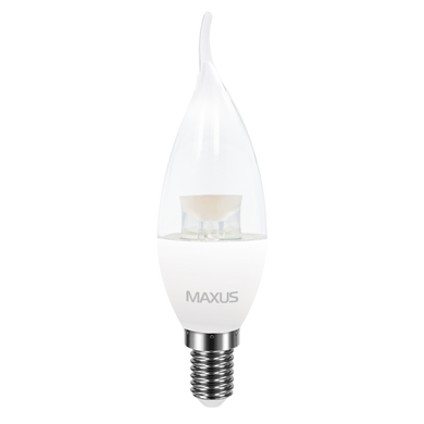 Світлодіодна лампа Maxus C37 CL-T 4W E14 фото
