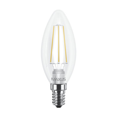 Світлодіодна лампа Maxus Led E14 4W (filament) фото
