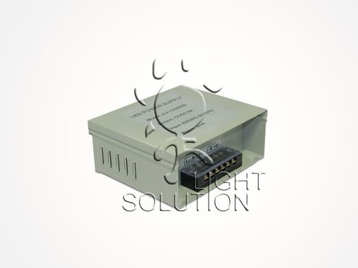 Блок живлення Light Solution із захистом від дощу 60W (A) 12V (IP54, 5A) Premium фото