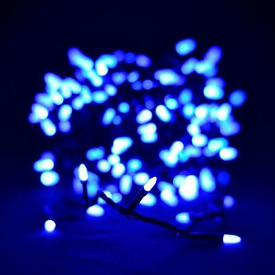 Світлодіодна гірлянда Venom "Провідна" свічка матова 300LED Синій, білий шнур (LS-300B-1), Синий