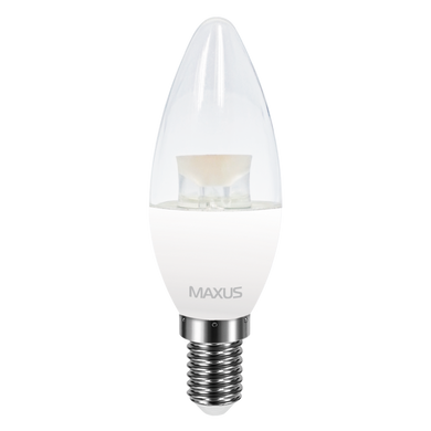 Светодиодная лампа Maxus C37 CL-C 4W E14 фото
