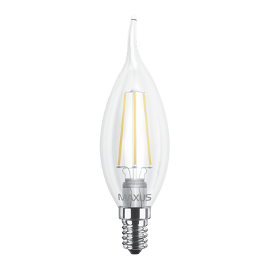 Светодиодная лампа Maxus Led C37 TL E14 4W (filament) фото