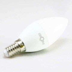 Світлодіодна лампа Biom BT-589 C37 9W E14 4500К матова фото