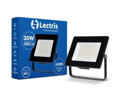 Світлодіодний прожектор Lectris LED30W 2600Лм 6500K 185-265V IP65 фото