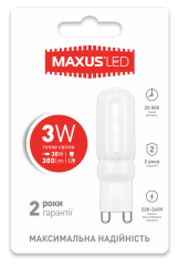 Светодиодная лампа Maxus G9 3W фото