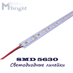 Світлодіодна лінійка SMD 5630 72 LED IP20 негерметична (зі скотчем) фото