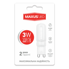 Світлодіодна лампа Maxus G9 3W фото
